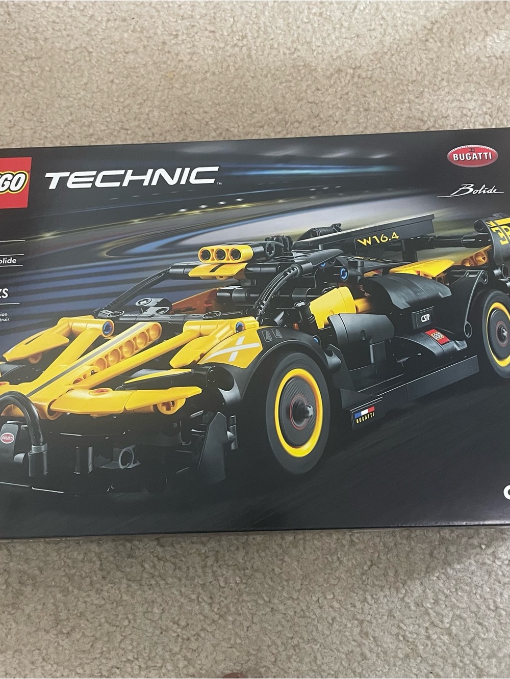 Lego Technic 42151 Bugatti Bolide 905 Pieces Set Yellow Car Racing Building Toy